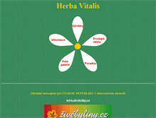 Tablet Screenshot of herbavitalis.cz